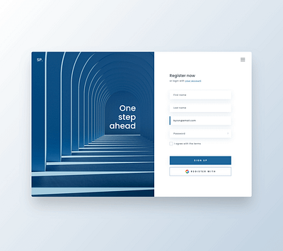 Minimal Sign Up Page intro landingpage login minimal register sign in sign up website
