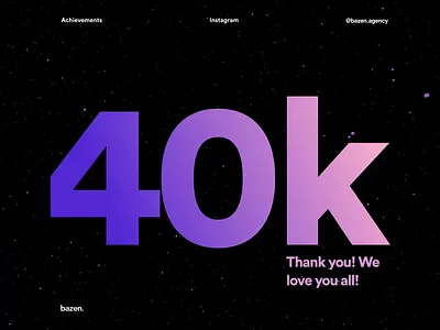 Celebrating 40k followers! 40k after effects animated animation animation after effects animation design animations celebrating instagram product design success successful ui ui design uidesigner ux ux design uxdesigner uxui webdesign