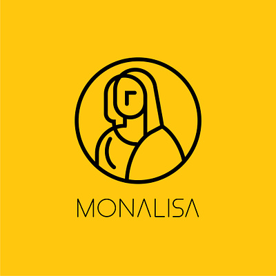 Monalisa branding design graphic graphic design graphicdesign illustration logo logoawesome logodesign logoinspiration