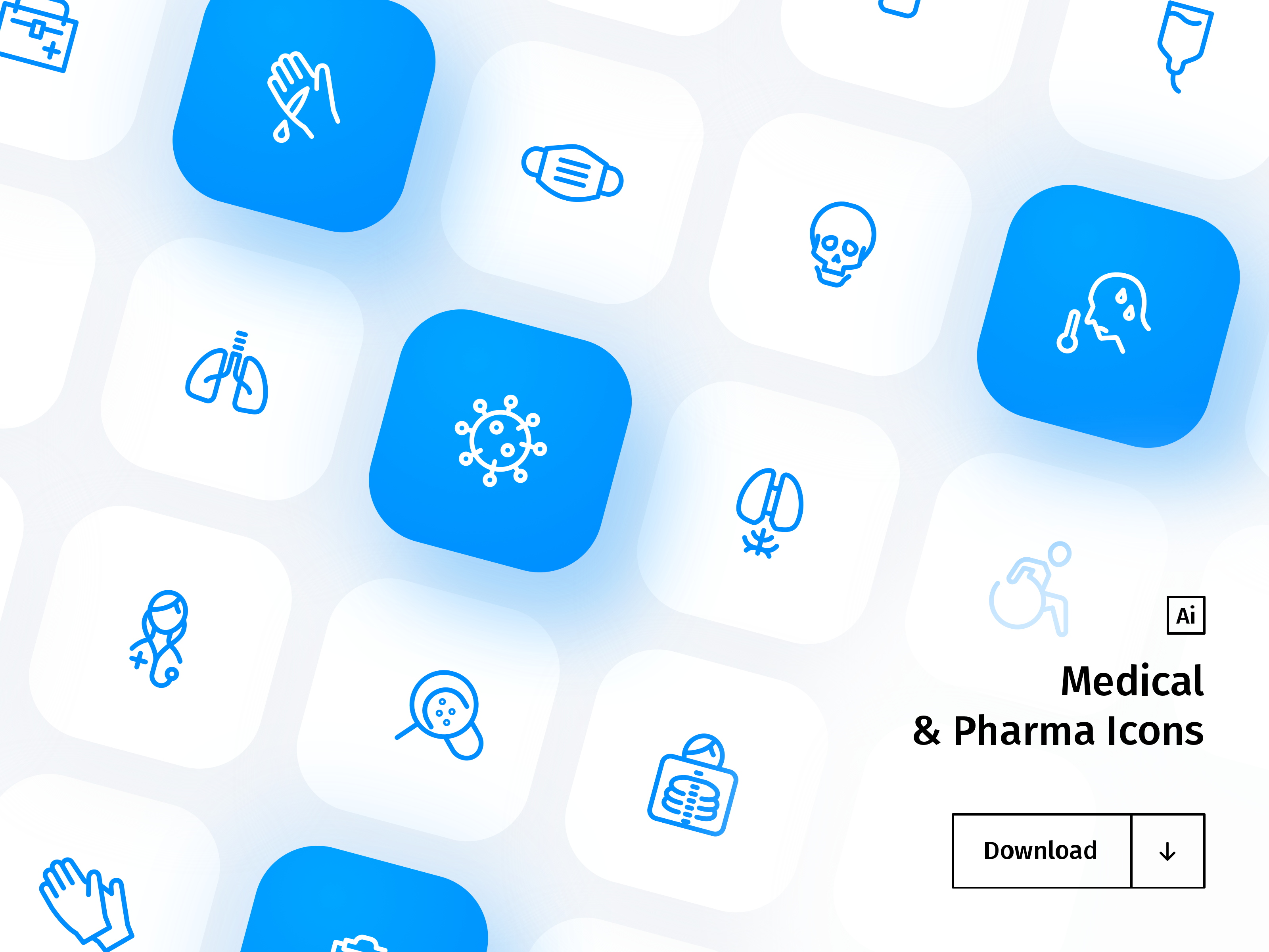 Example of Medical & Pharma Icon Set - Freebie
