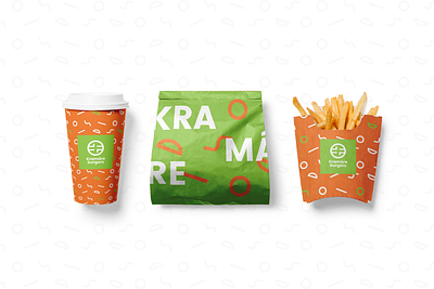 Kramare burgers branding branding design logo typogaphy vector