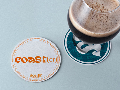 Logo & Brand : Coast Brewing Co. bar beer branding brewery coast coaster collateral hand lettering lettering logo logo design print design