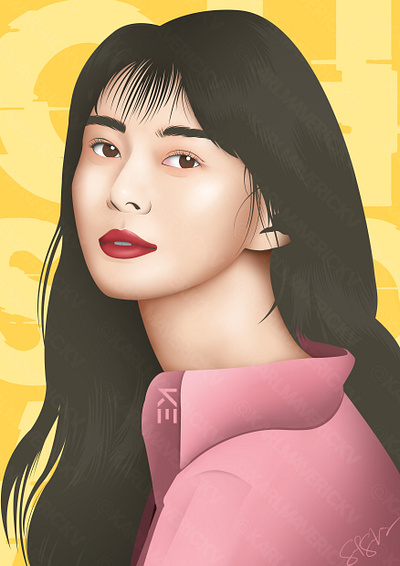 Oh Soo Ah design face illustration itaewon class kdrama korean photoshop vector vectorart vectors