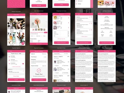 Pretti online salon booking app Flow Design design illustration logo typography ui ux web