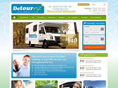 Web Design / Detournz arrival booking campervan depart design driving graphic design hire holiday rental rental car roldtrip tourism tourist travel trip web web design website website design