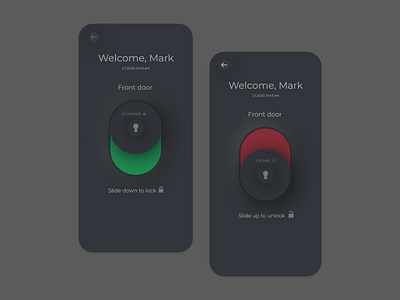 Home Security app app design ui ux