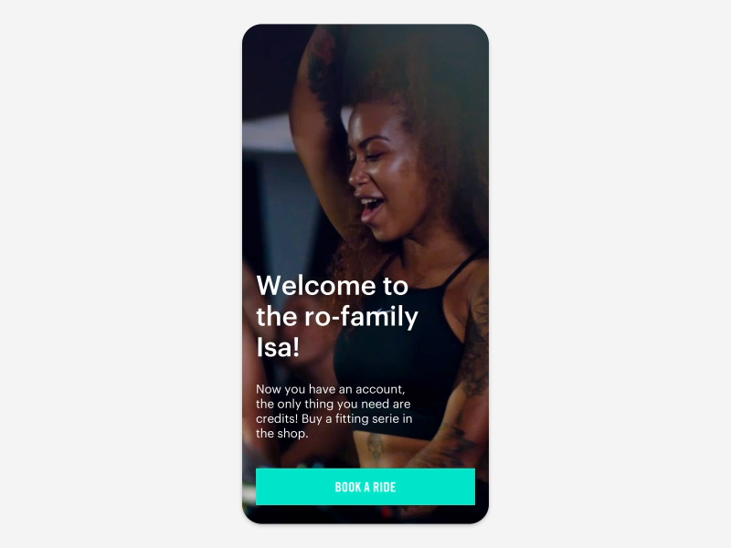 Example of Mobile fitness app