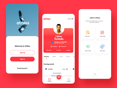 Athleo iOS App ui ux