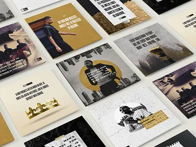 King Culture - Social Media Graphics adobe photoshop concept design dark graphicdesign grungy instagram instagram post instagram template kingculture kingdom men photoshop social media design social media pack social media templates square texture typography urban urban design
