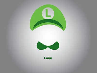 Luigi Logo 2 art design icon illustration illustrator logo minimal vector web