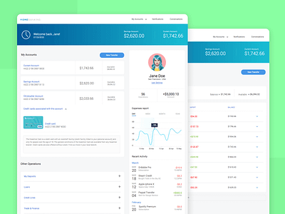 Home banking app homebanking interactive prototype justinmind prototype ui ui ux ux