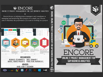 Encore: Online IT Project Management For SAP Business Analytics branding design flat flat design flat illustration icons illustration illustrator logo photoshop project management sap thesis vectors