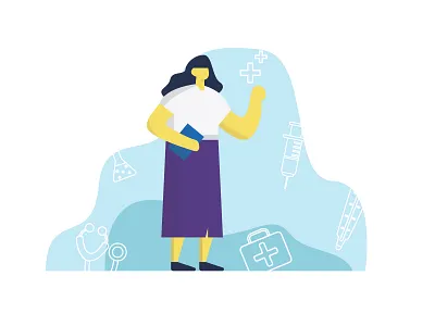 Doctor art colorfull design doctor flat graphic health illustration imagination simple teacher vector