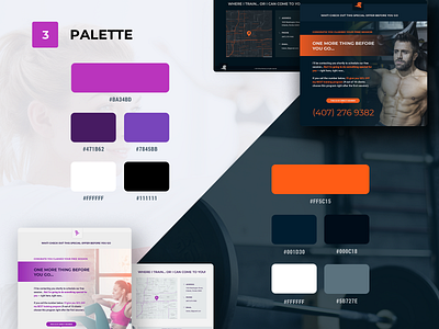 Fitnes Trainer Palette brand design fitnes overview sketch template trainer uiux web