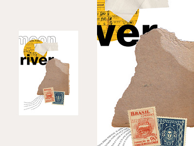 Once Upon a Time collage collage art graphicdesign illustration papercut poster poster design