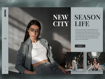 Fashion Website Design fashion landing page landing page concept landingpage screendesign ui uiux webdesign webdesigner