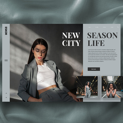 Fashion Website Design fashion landing page landing page concept landingpage screendesign ui uiux webdesign webdesigner