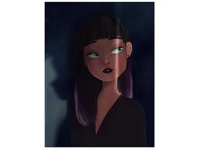 Looking outside during quarantine like.. 3d artificial intelligence branding character character design corona dark mode dashboard design disney emo fringe illustration movie quarantine shading sunlight