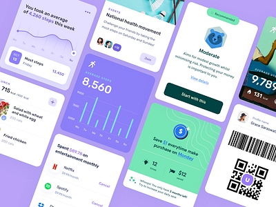 Mobile UI finance app health app mobile mobile app design ui ux ui ux design