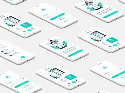 UI Design for Mobile App app design illustration minimal ui ux vector web website