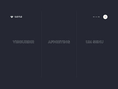 Super navigation for Sena animation events hamburger hamburger menu iceland nav navanimation navigation navigation menu sena uidesign