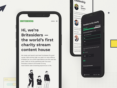 Britesiders animation charity content content design content marketing design design agency development illustration lasoft product design stream streaming streaming app system ui ukraine ux ux design web