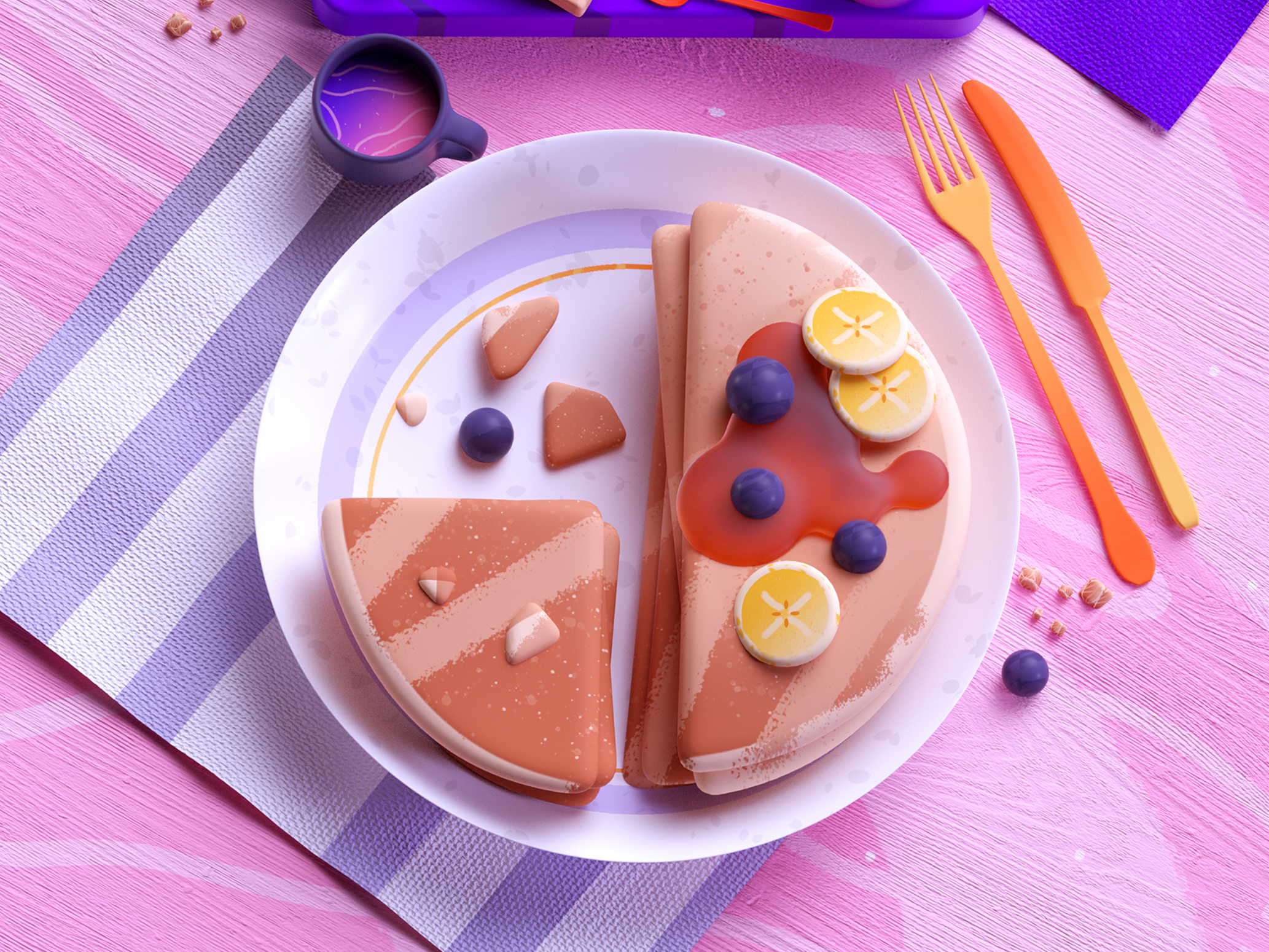 Example of Breakfast Pancakes