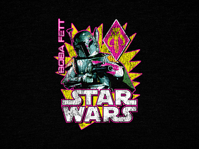 Star Wars - 90's Boba Fett 90s boba fett classic jedi mandalorian space star wars universe vintage