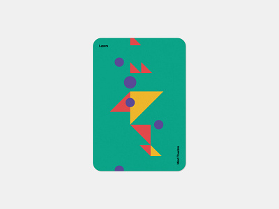 Mind Tourists Cards Layers bauhaus branding cards design flat geometric illustration minal minimal minimalism minimalistic music playing portfolio poster shape simple typography vector