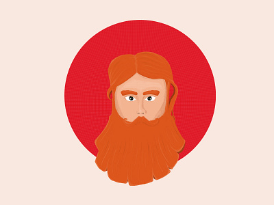 Redhead Guy 2d art beard cartoon character character design concept art design digitalart drawing human humans iilustration mascot mustache orange photoshop pixelart red texture