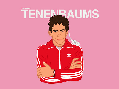 Chas Tenenbaum art character design illustration illustration art movie art movie poster procreate tenenbaums wes anderson