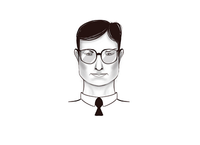 3F330CA5 EBCD 43D8 ABBC 119D90AD6077 3d art avatar design face glasses icon illustration logo man procreate