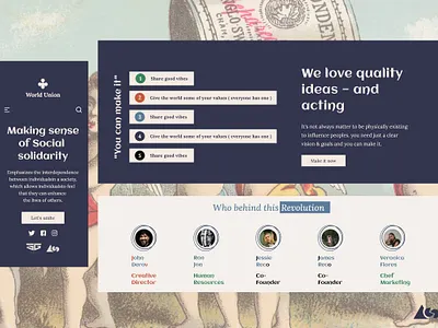 World Union branding design typography ui user experience ux web webdesign
