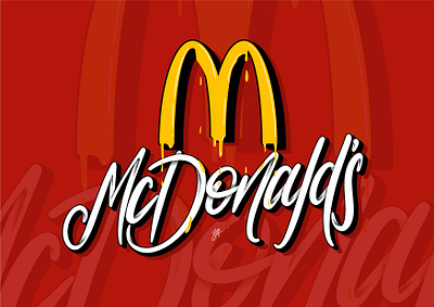 McD affinity designer branding clean design handlettering identity lettering logo logo design typography