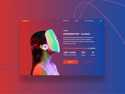 Crowdfunding Campaign/032 032 crowdfunding crowdfunding campaign daily 100 challenge daily ui dailyui dailyuichallenge uidesign
