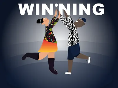 Win.ning Team Shot designer designerpandey illustration winning