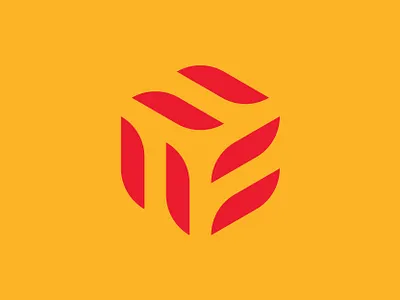 Hexagon Cube Logo 3d brand brand identity branding cube geometry hexagon icon identity illustration industrial logo mark minimal modern retro shape symbol thicklines vintage