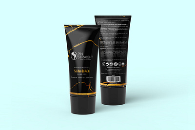 Pin Straight Shampoo & Conditioner branding design icon illustration illustrator logo minimal packaging vector