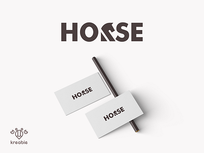 Horse Wordmark Logo cool design horse illustration line logo minimalist modern monogram simple strong word wordmark