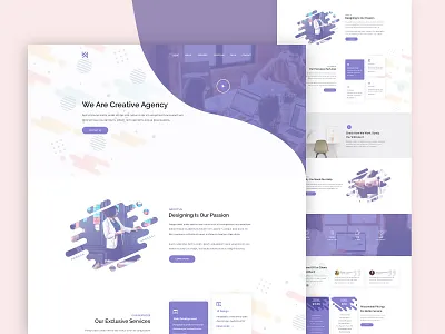 Creative Agency website ui design app app design branding design graphic design illustration typography ui ux web website