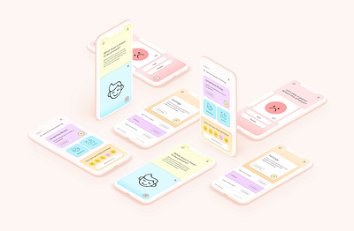 Mood Tracker app branding design icon illustraion logo ui ux vector website