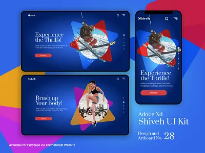 Shiveh UI Kit - Homepage Designs concept design graphic illustration interface sketch sports ui ui design ux design web webdesign website