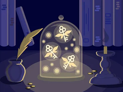 Harry Potter's Keys design harry potter illustration key light vector