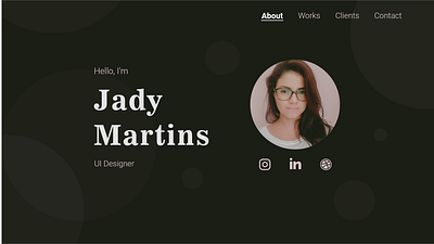 My Resume typography ui ux web