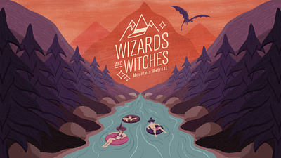 Wizards and Witches Mtn Retreat Final Frame design illustration illustration art illustrationformotion mograph motion motion graphics motiongraphic motiongraphics schoolofmotion