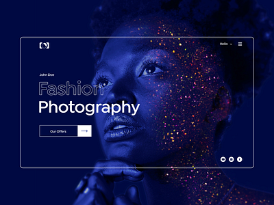 Photography Website Banner image! branding branding design design typography ui ux web website website design