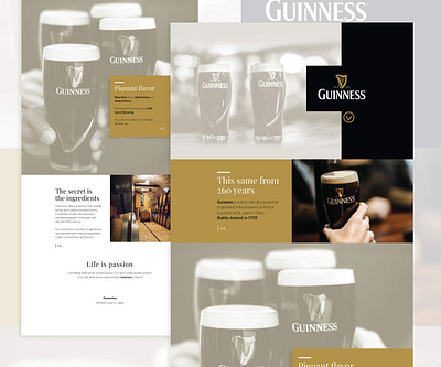 GUINNESS branding branding design concept art design package design typography ui ux web webdesign