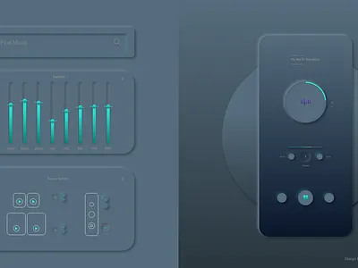 Neumorphism Practice app design ui ux