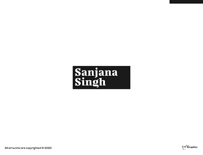 Sanjana Singh Logo branding dayagraphics flat illustration illustrator logo logobrand logobranding minimal sanjana singh sigh vector