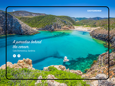 EasySardinia.it | Travel Website slider uiux web design web designer web ui web ui ux web ux webdesign